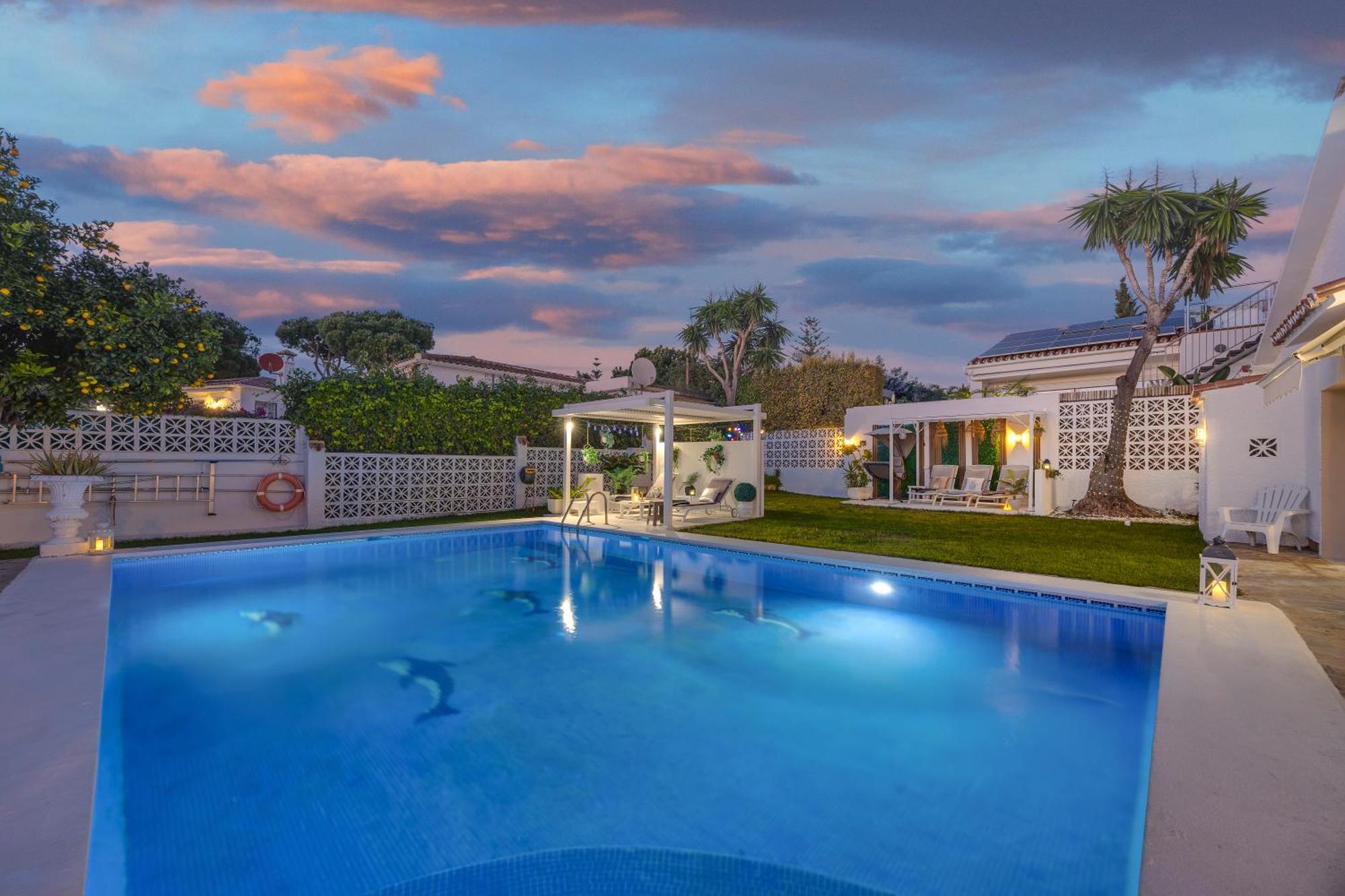 Villa Casacara Marbella Beachside Costabella -Spain Exteriör bild